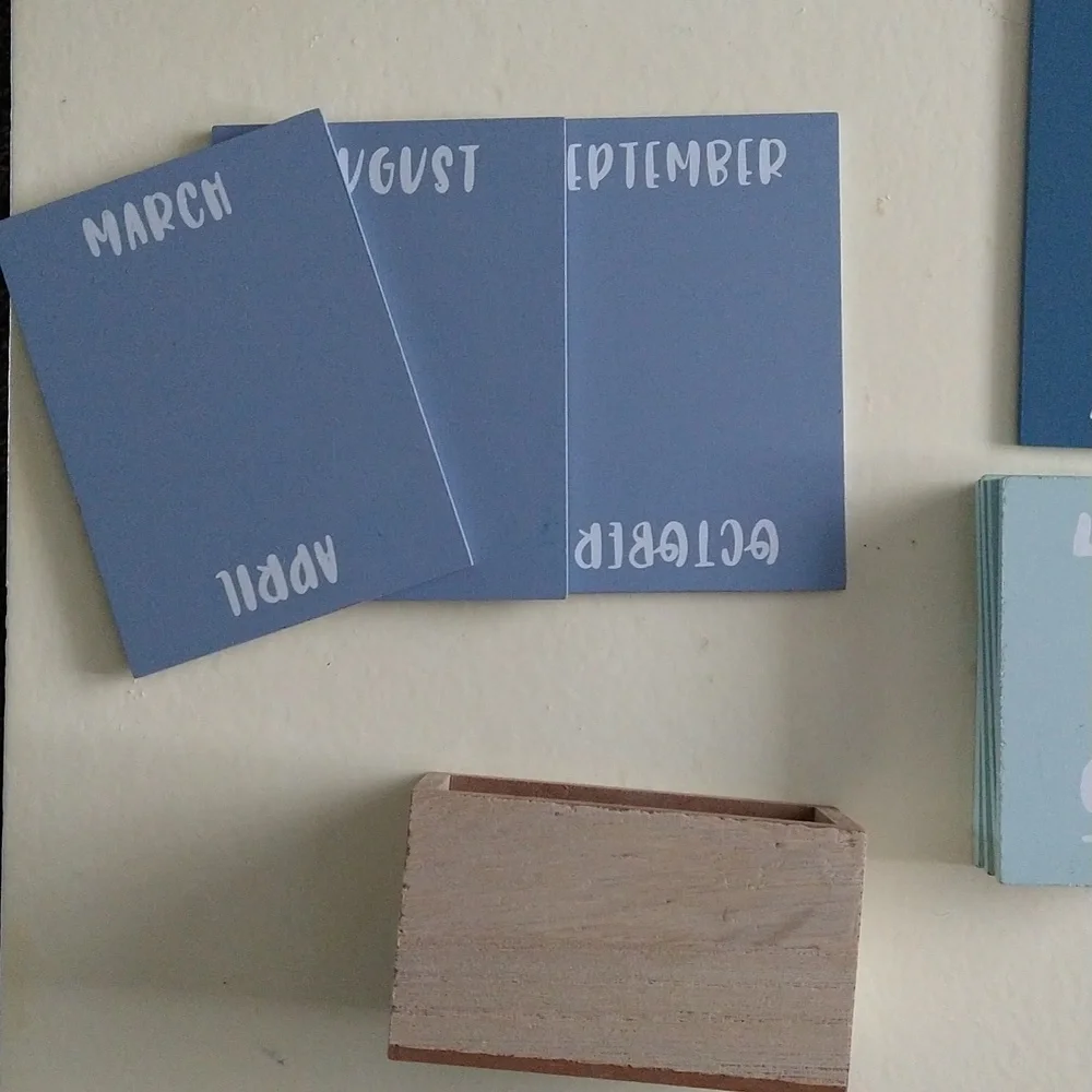 Teachers Desk Gift Wooden Desk Calendar
